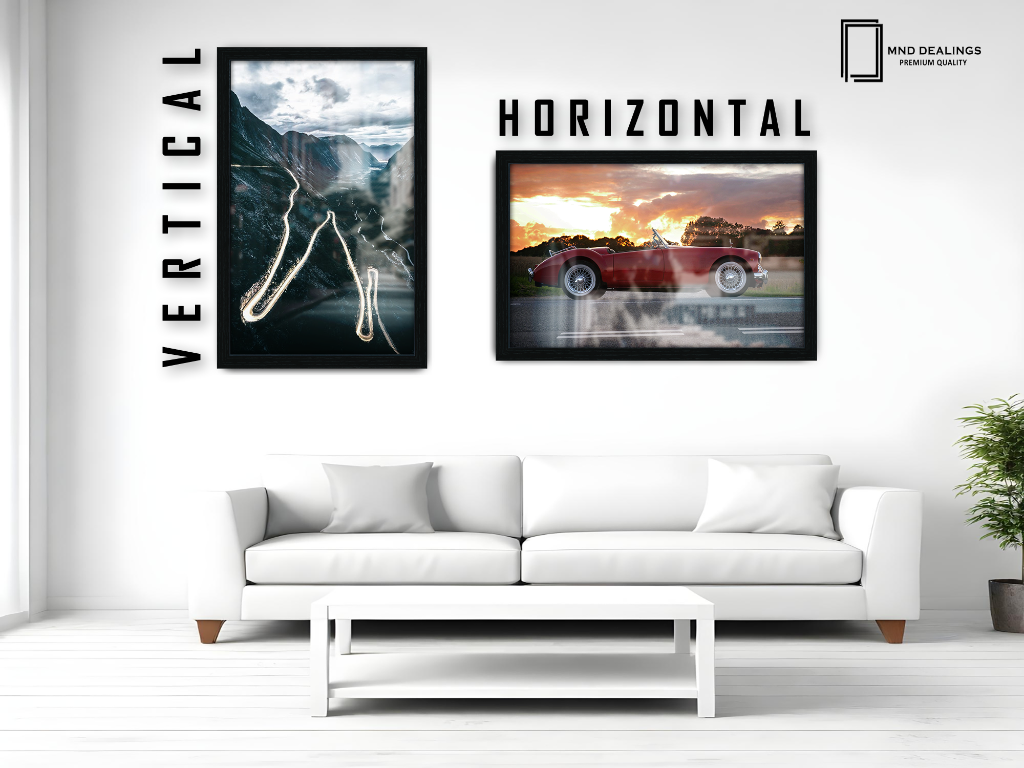 32 x 24 Inch / ( 81.28 x 60.96 CM )  |  Art Frames - MDF
 -  [ Black ]