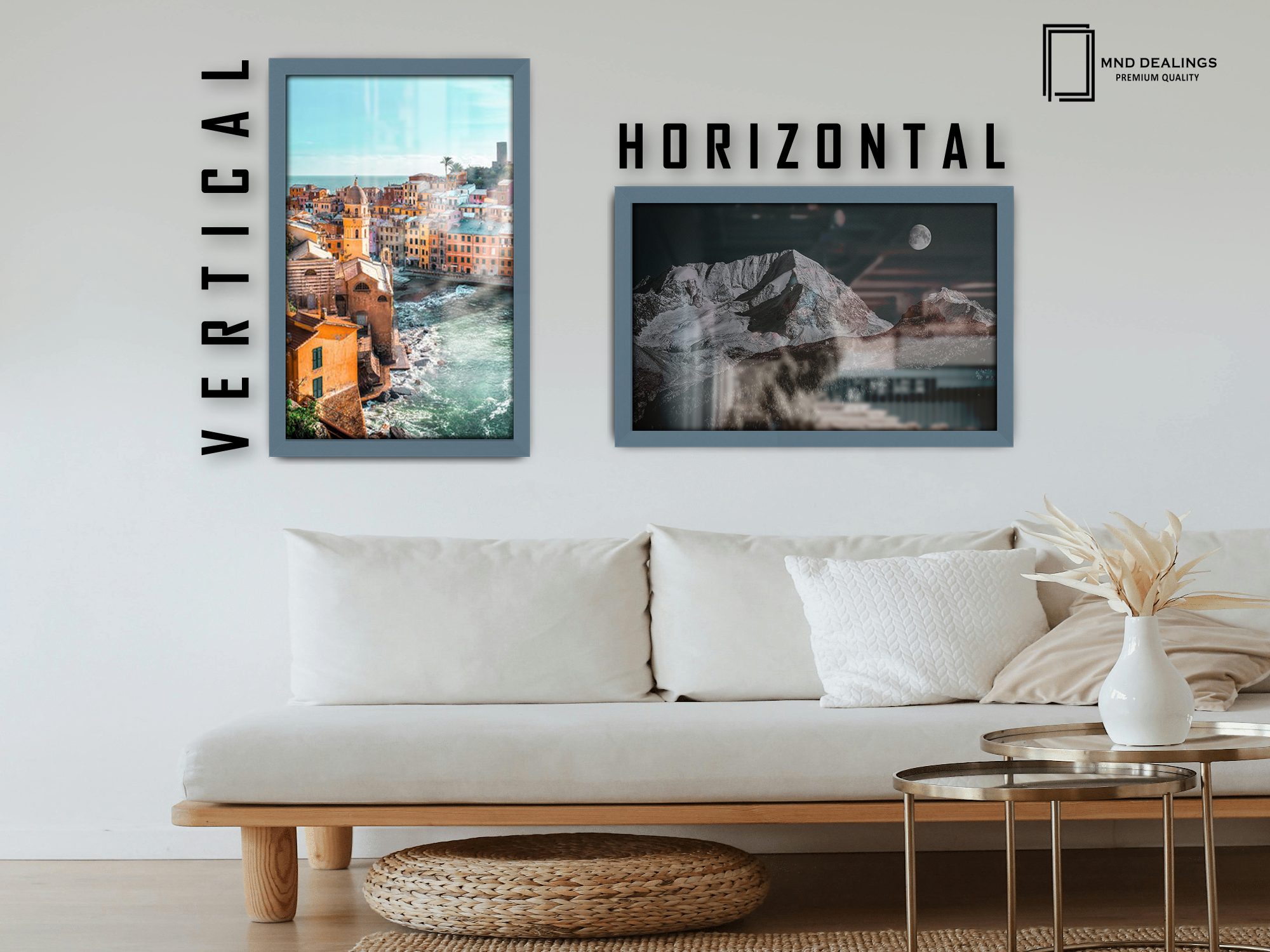 32 x 24 Inch / ( 81.28 x 60.96 CM )  |  Frames - MDF
 -  [ Dark Grey ]