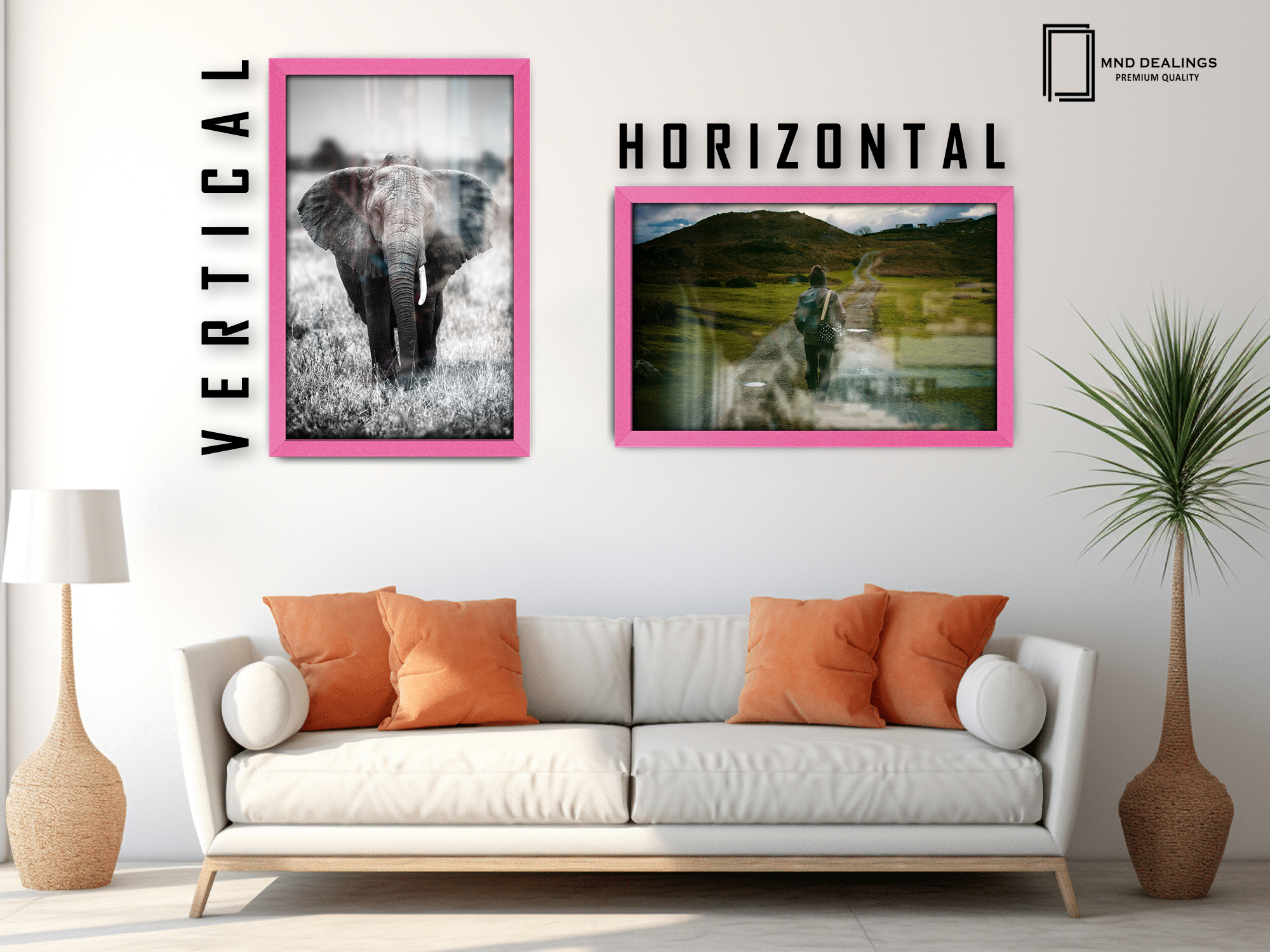 32 x 24 Inch / ( 81.28 x 60.96 CM )  |  Certificate Frames - MDF
 -  [ Pink ]