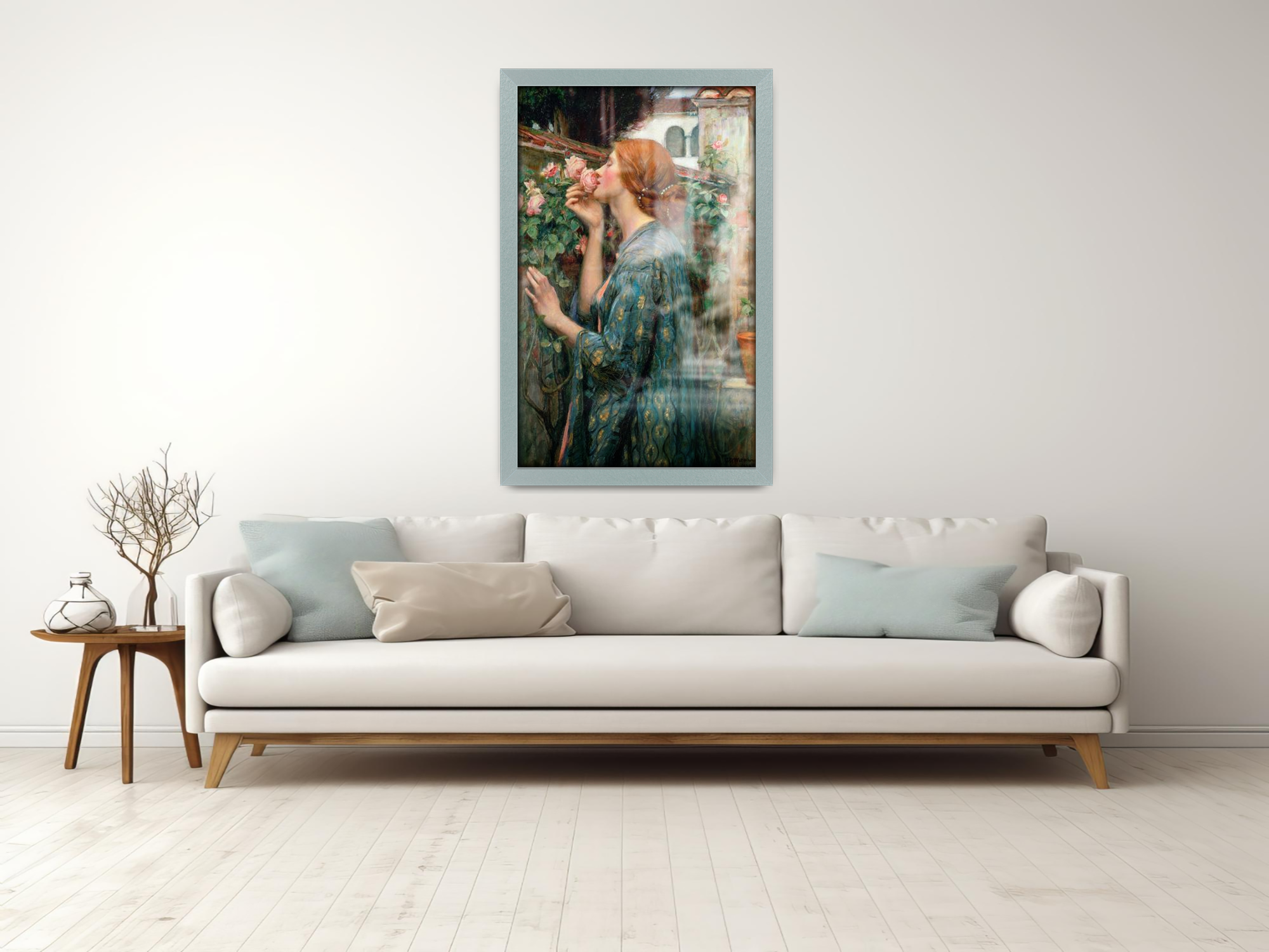 32 x 24 Inch / ( 81.28 x 60.96 CM )  |  Display Frame - MDF
 -  [ Silver ]
