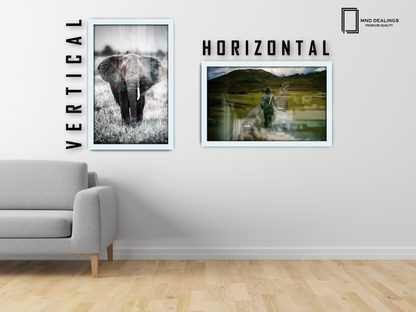 32 x 24 Inch / ( 81.28 x 60.96 CM )  |  Display Frame - MDF
 -  [ White ]