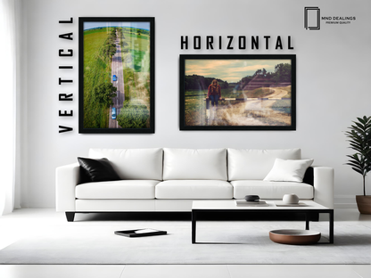 ( 33 x 48 CM ) / 19 x 13 Inch  |  Frames - MDF
 -  [ Black ]