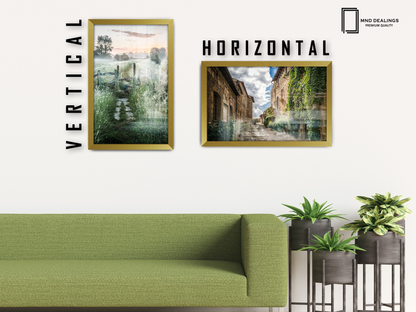 ( 33 x 48 CM ) / 19 x 13 Inch  |  Frames - MDF
 -  [ Gold ]