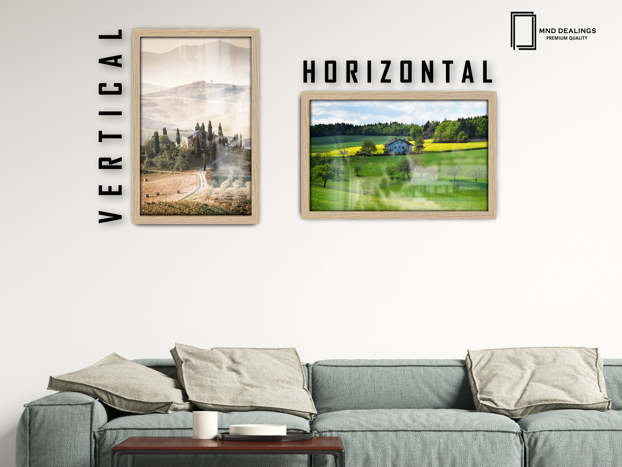 ( 33 x 48 CM ) / 19 x 13 Inch  |  Art Frames - MDF
 -  [ Oak ]