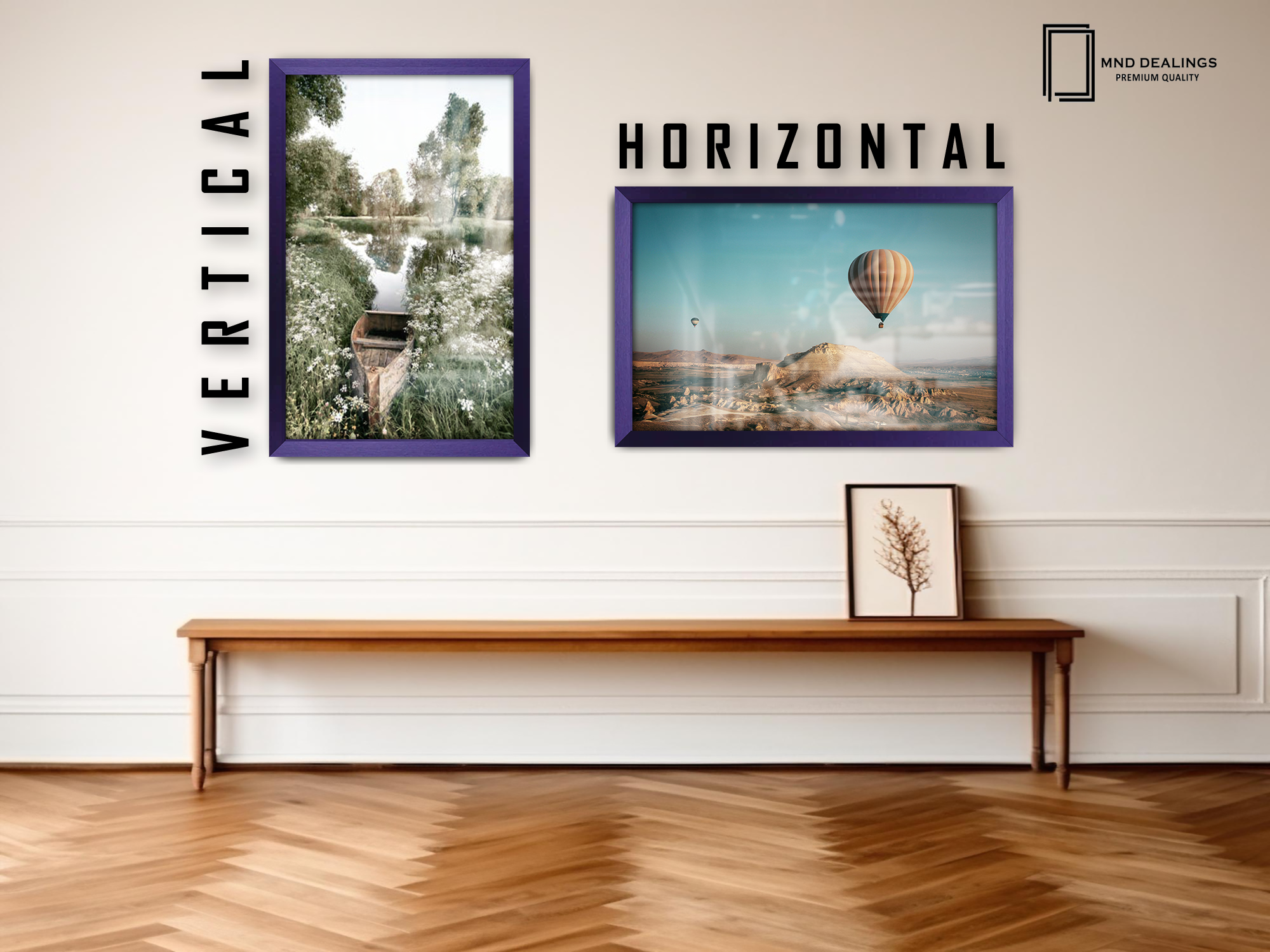 ( 33 x 48 CM ) / 19 x 13 Inch  |  Poster Frames - MDF
 -  [ Purple ]