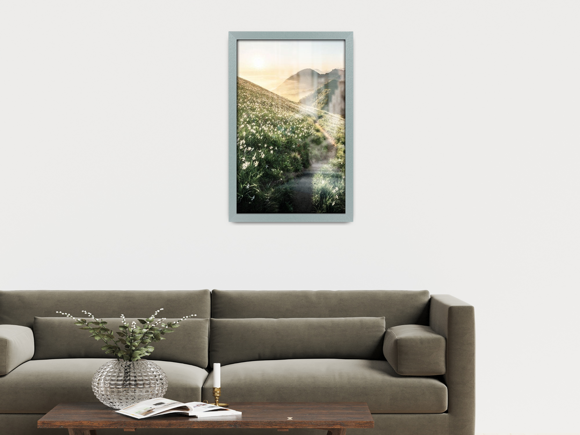 ( 33 x 48 CM ) / 19 x 13 Inch  |  Frames - MDF
 -  [ Silver ]