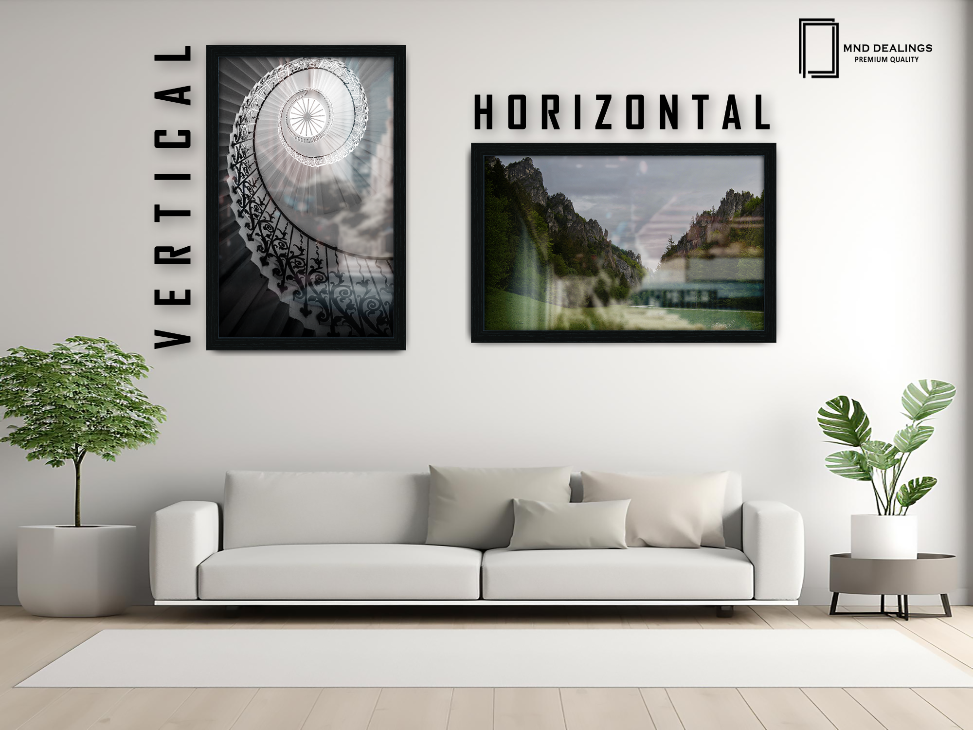 34 x 24 Inch / ( 86.36 x 60.96 CM )  |  Art Frames - MDF
 -  [ Black ]