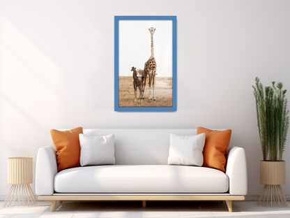 34 x 24 Inch / ( 86.36 x 60.96 CM )  |  Picture Frames - MDF
 -  [ Blue ]