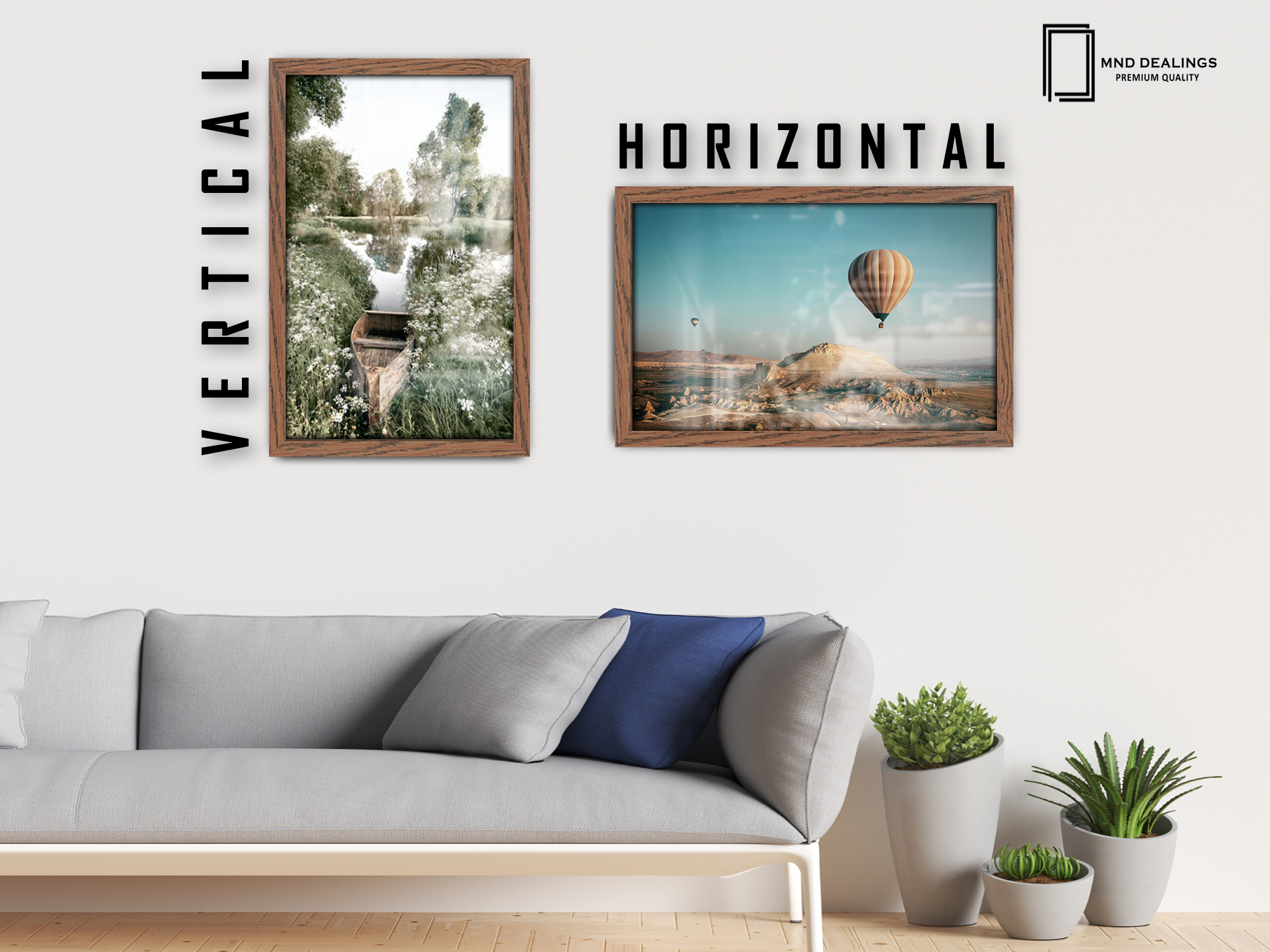 34 x 24 Inch / ( 86.36 x 60.96 CM )  |  Photo Frames - MDF
 -  [ Dark Oak ]