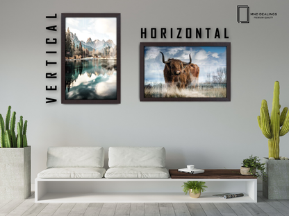34 x 24 Inch / ( 86.36 x 60.96 CM )  |  Art Frames - MDF
 -  [ Mahogany ]