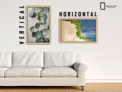 34 x 24 Inch / ( 86.36 x 60.96 CM )  |  Display Frame - MDF
 -  [ Oak ]