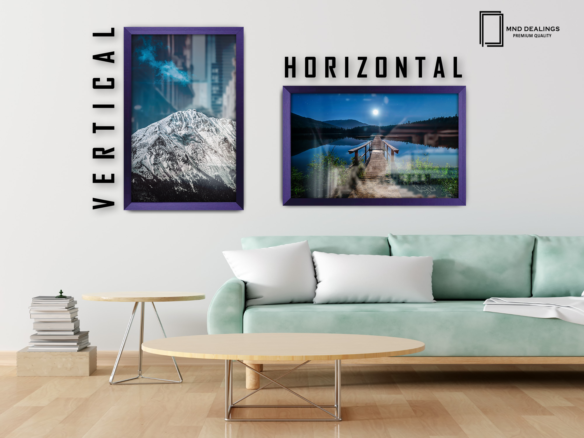 34 x 24 Inch / ( 86.36 x 60.96 CM )  |  Poster Frames - MDF
 -  [ Purple ]