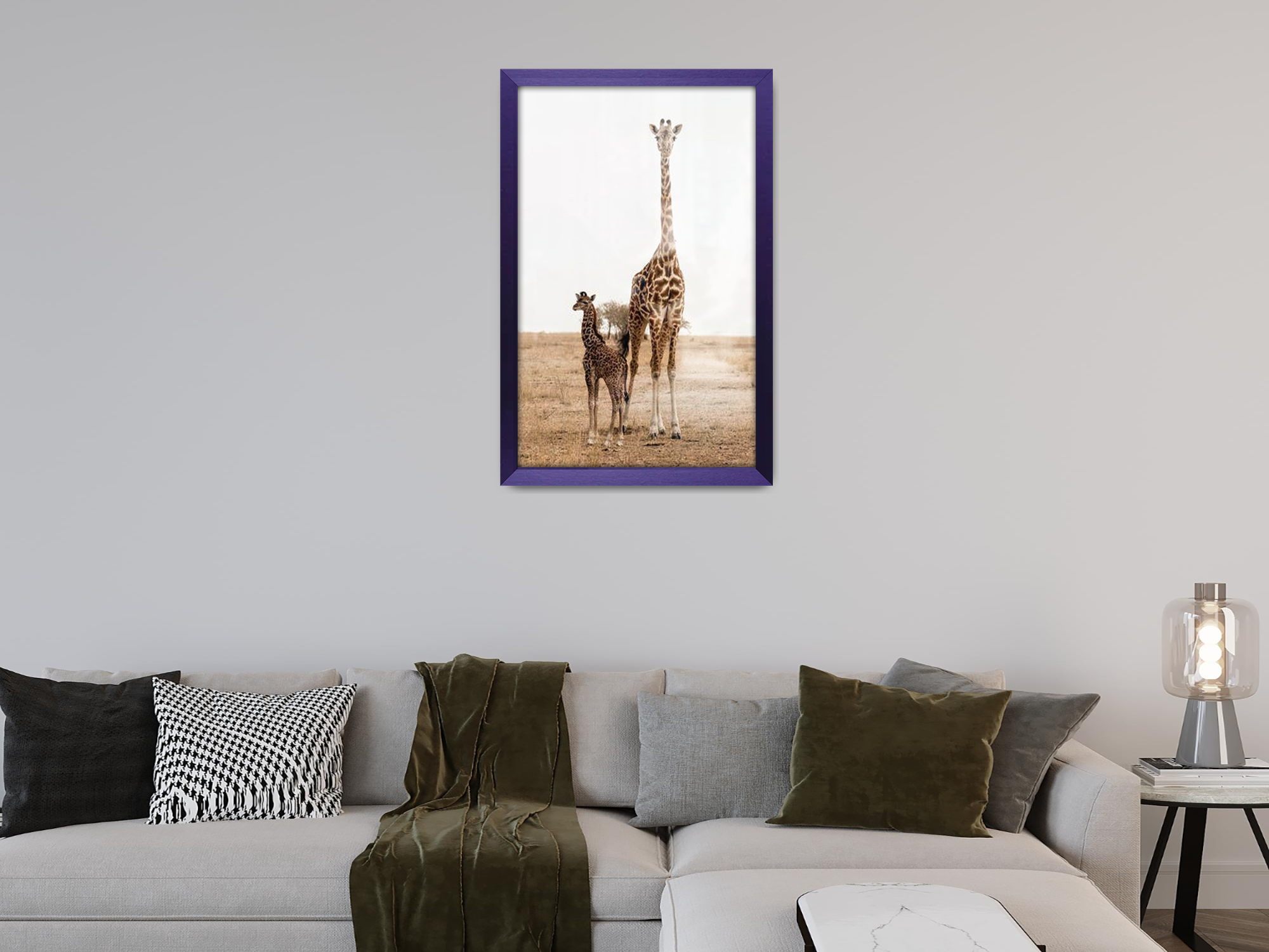 34 x 24 Inch / ( 86.36 x 60.96 CM )  |  Poster Frames - MDF
 -  [ Purple ]