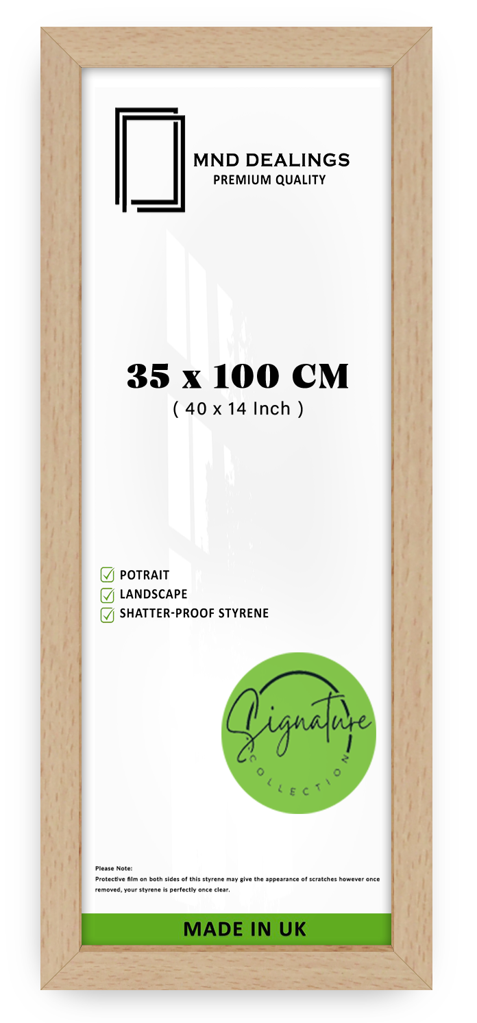 ( 35 x 100 CM ) / 40 x 14 Inch Frames - MDF#color_beech