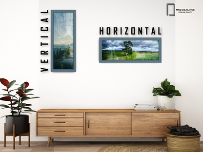 ( 35 x 100 CM ) / 40 x 14 Inch | Picture Frames - MDF
 -  [ Dark Grey ]