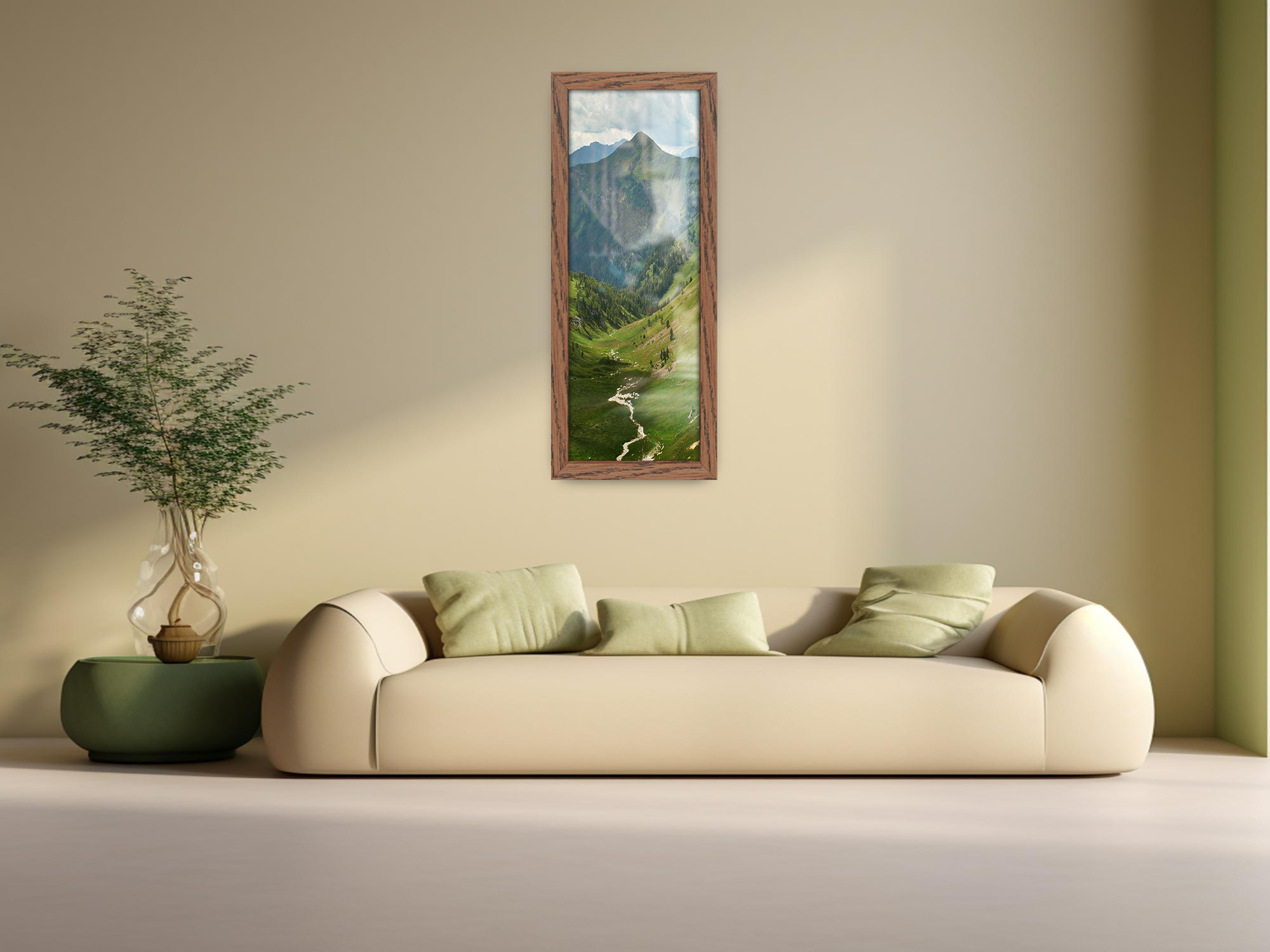 ( 35 x 100 CM ) / 40 x 14 Inch | Frames - MDF
 -  [ Dark Oak ]
