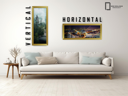 ( 35 x 100 CM ) / 40 x 14 Inch | Photo Frames - MDF
 -  [ Gold ]