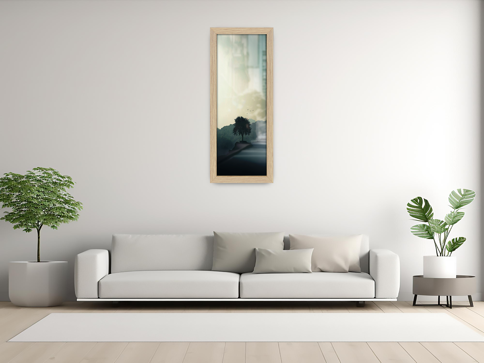 ( 35 x 100 CM ) / 40 x 14 Inch | Frames - MDF
 -  [ Oak ]