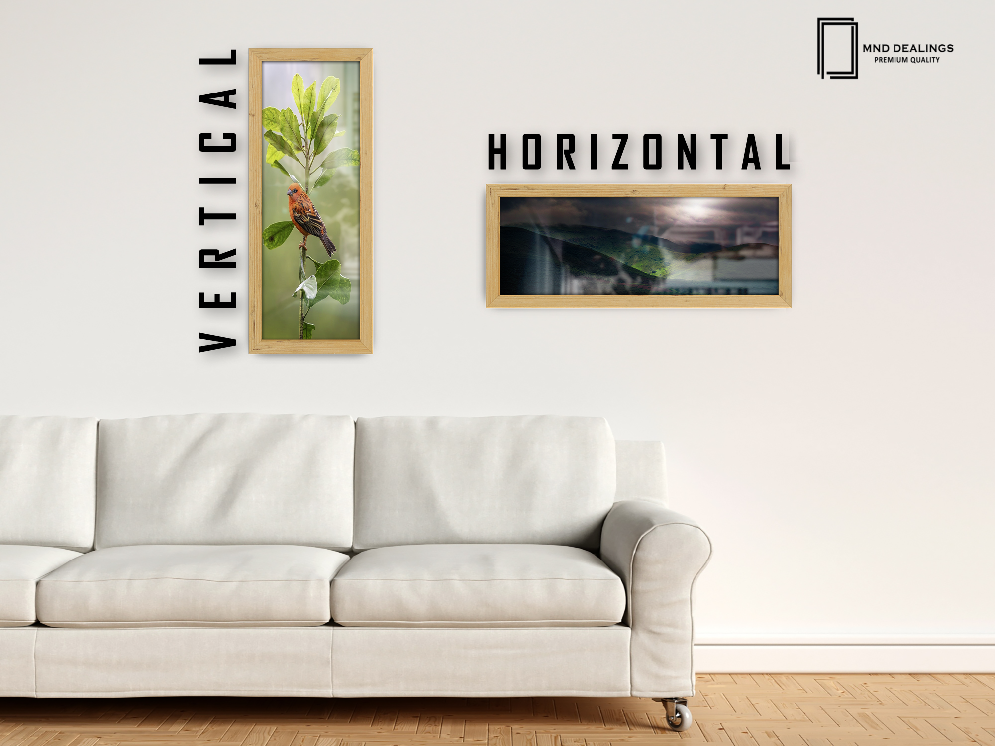 ( 35 x 100 CM ) / 40 x 14 Inch | Art Frames - MDF
 -  [ Pine ]