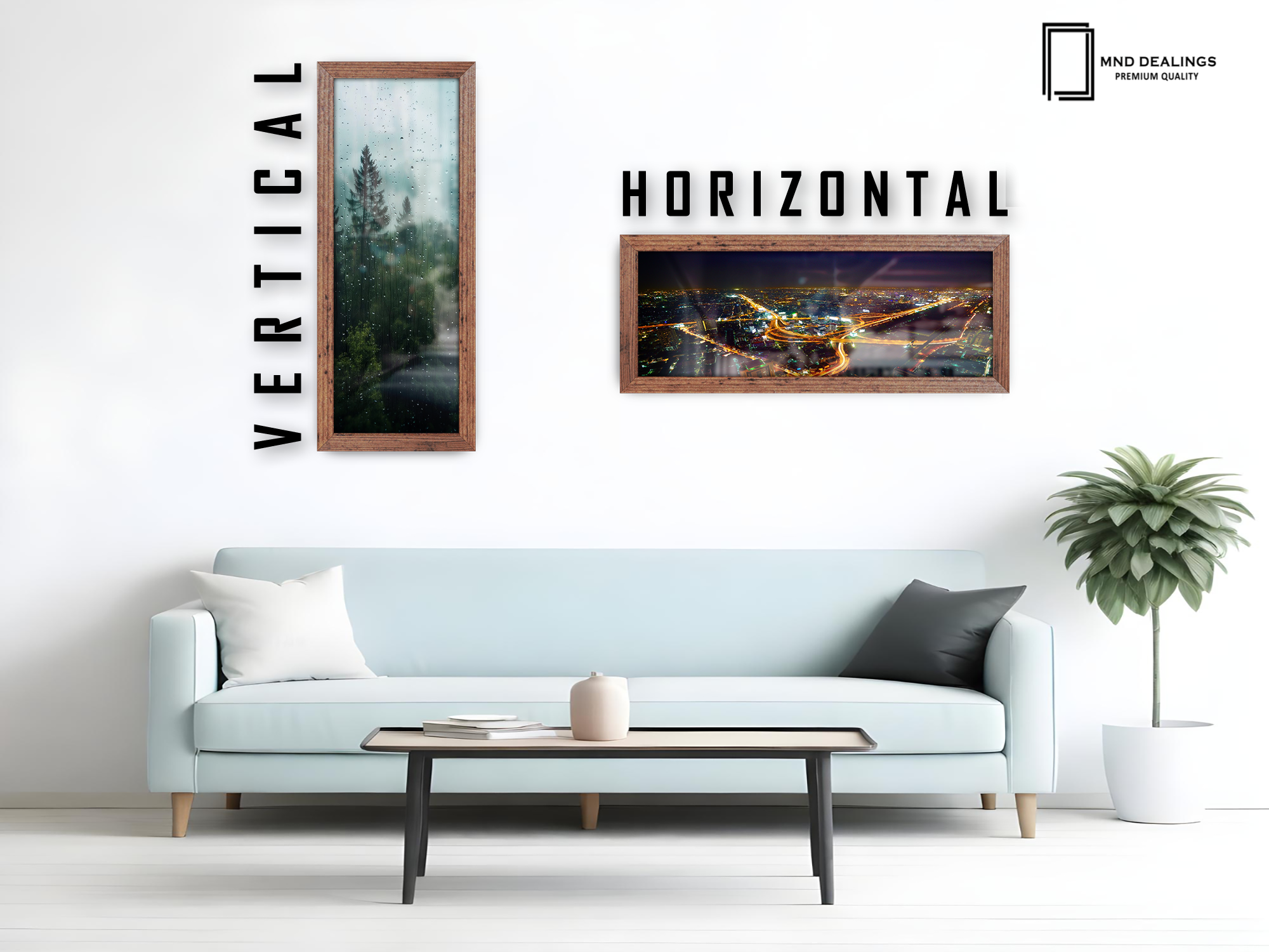 ( 35 x 100 CM ) / 40 x 14 Inch | Certificate Frames - MDF
 -  [ Rustic ]