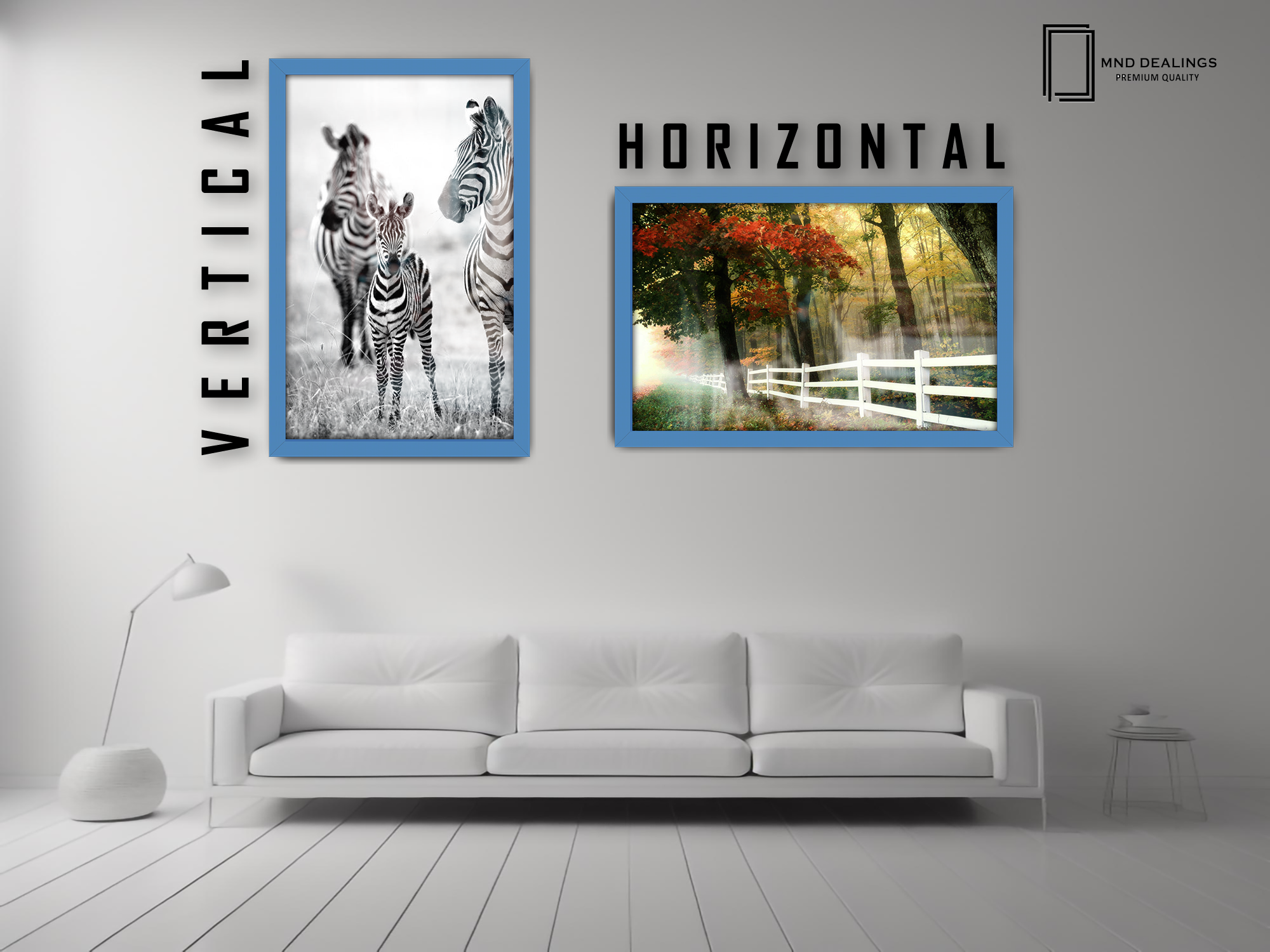 ( 35 x 45 CM ) / 18 x14 Inch  |  Photo Frames - MDF
 -  [ Blue ]