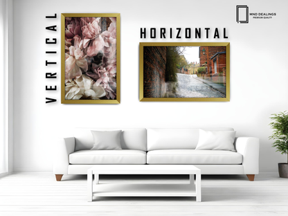 ( 35 x 45 CM ) / 18 x14 Inch  |  Frames - MDF
 -  [ Gold ]