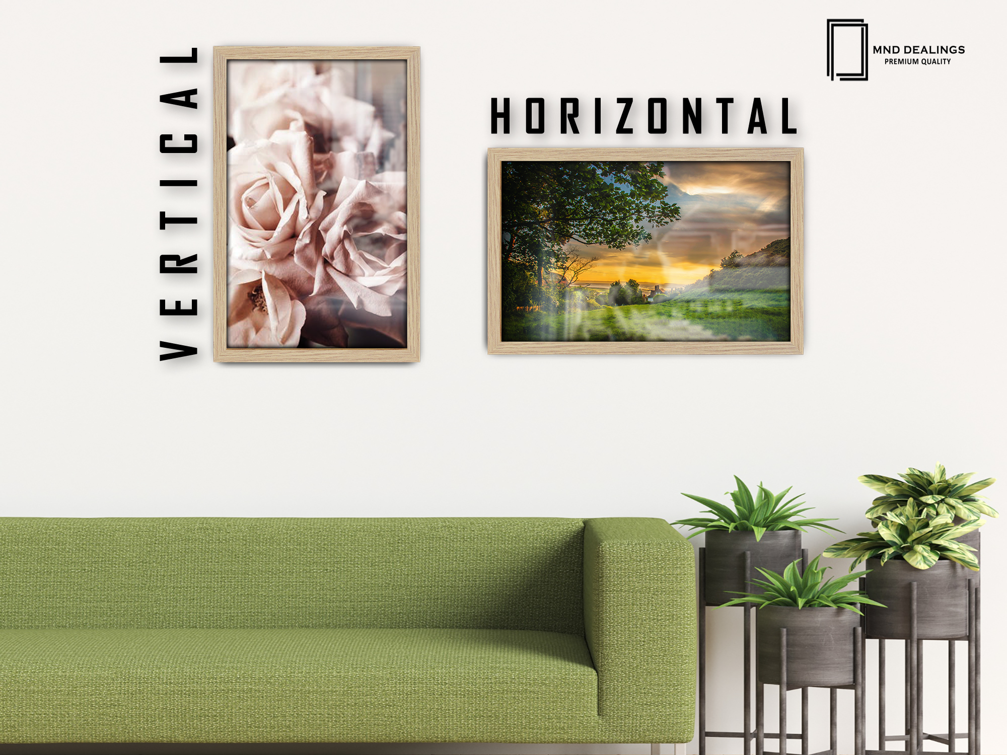 ( 35 x 45 CM ) / 18 x14 Inch  |  Frames - MDF
 -  [ Oak ]
