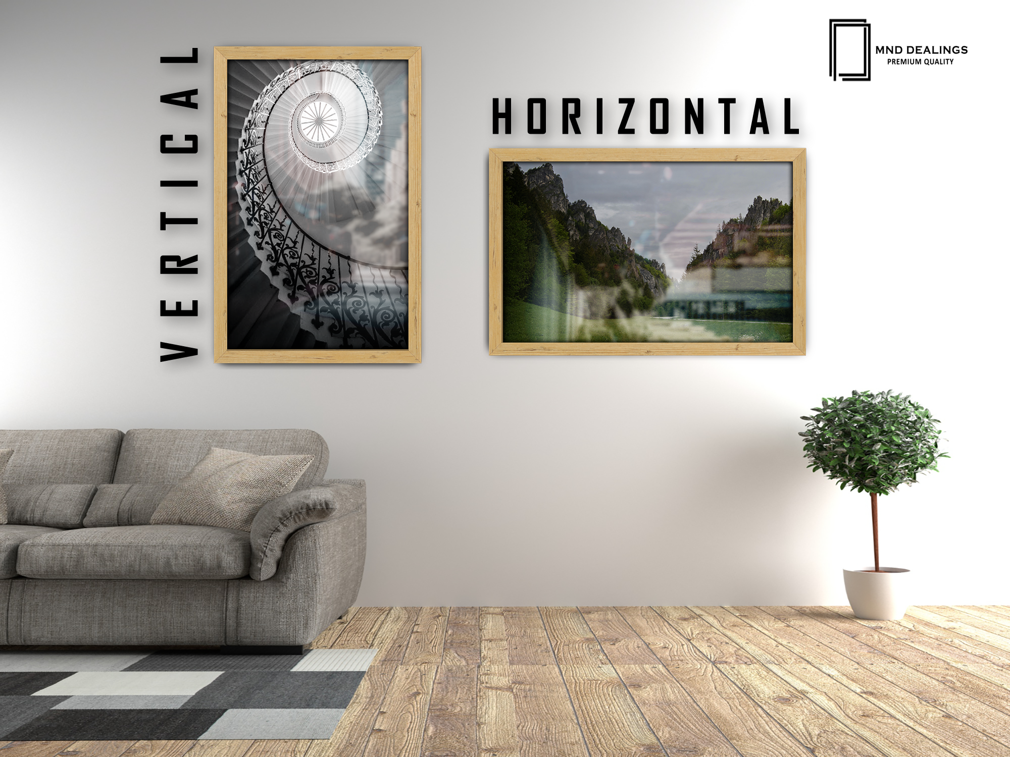 ( 35 x 45 CM ) / 18 x14 Inch  |  Art Frames - MDF
 -  [ Pine ]