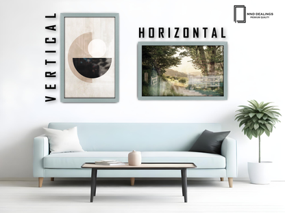 ( 35 x 45 CM ) / 18 x14 Inch  |  Frames - MDF
 -  [ Silver ]