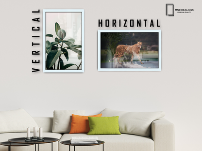 ( 35 x 45 CM ) / 18 x14 Inch  |  Photo Frames - MDF
 -  [ White ]