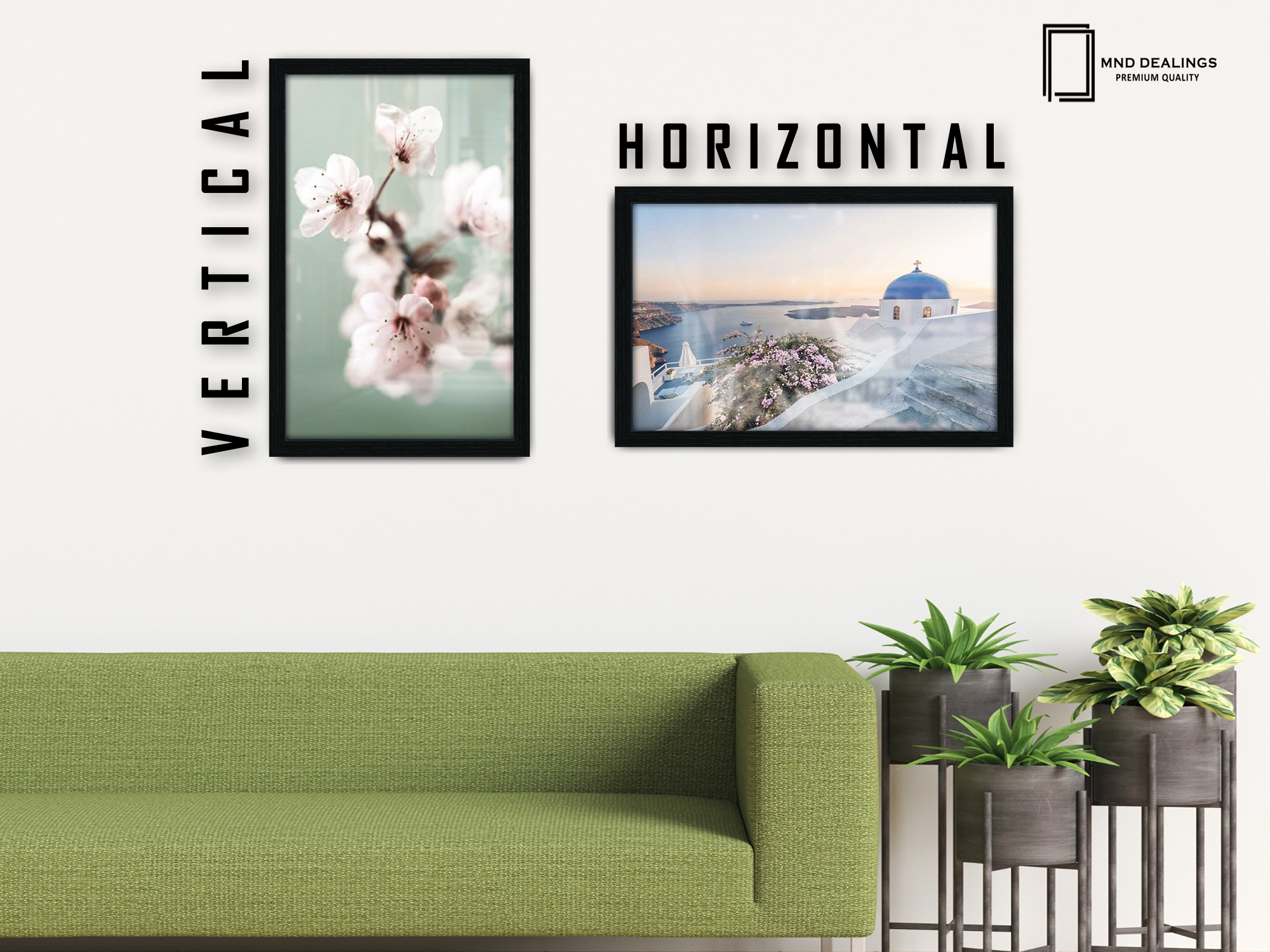 ( 35 x 50 CM ) / 20 x 14 Inch  |  Art Frames - MDF
 -  [ Black ]
