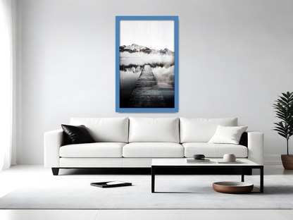 ( 35 x 50 CM ) / 20 x 14 Inch  |  Display Frame - MDF
 -  [ Blue ]