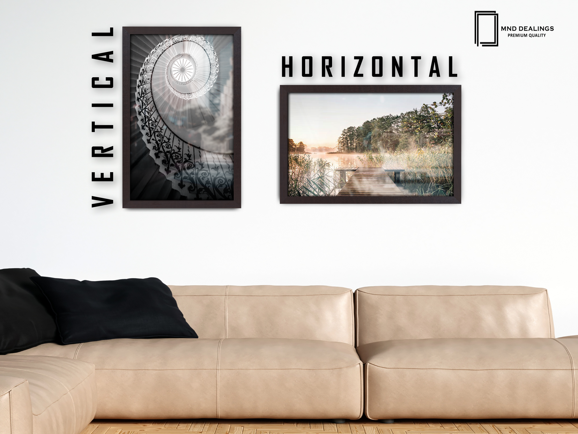 ( 35 x 50 CM ) / 20 x 14 Inch  |  Display Frame - MDF
 -  [ Mahogany ]