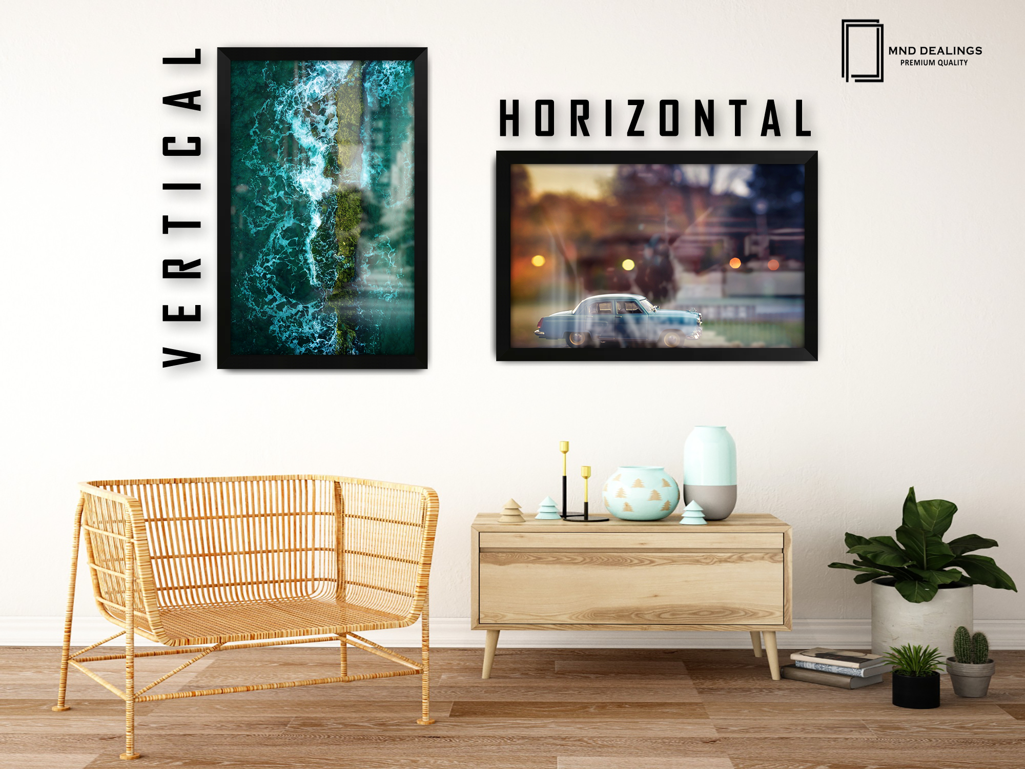 ( 35 x 50 CM ) / 20 x 14 Inch Poster Frames - MDF