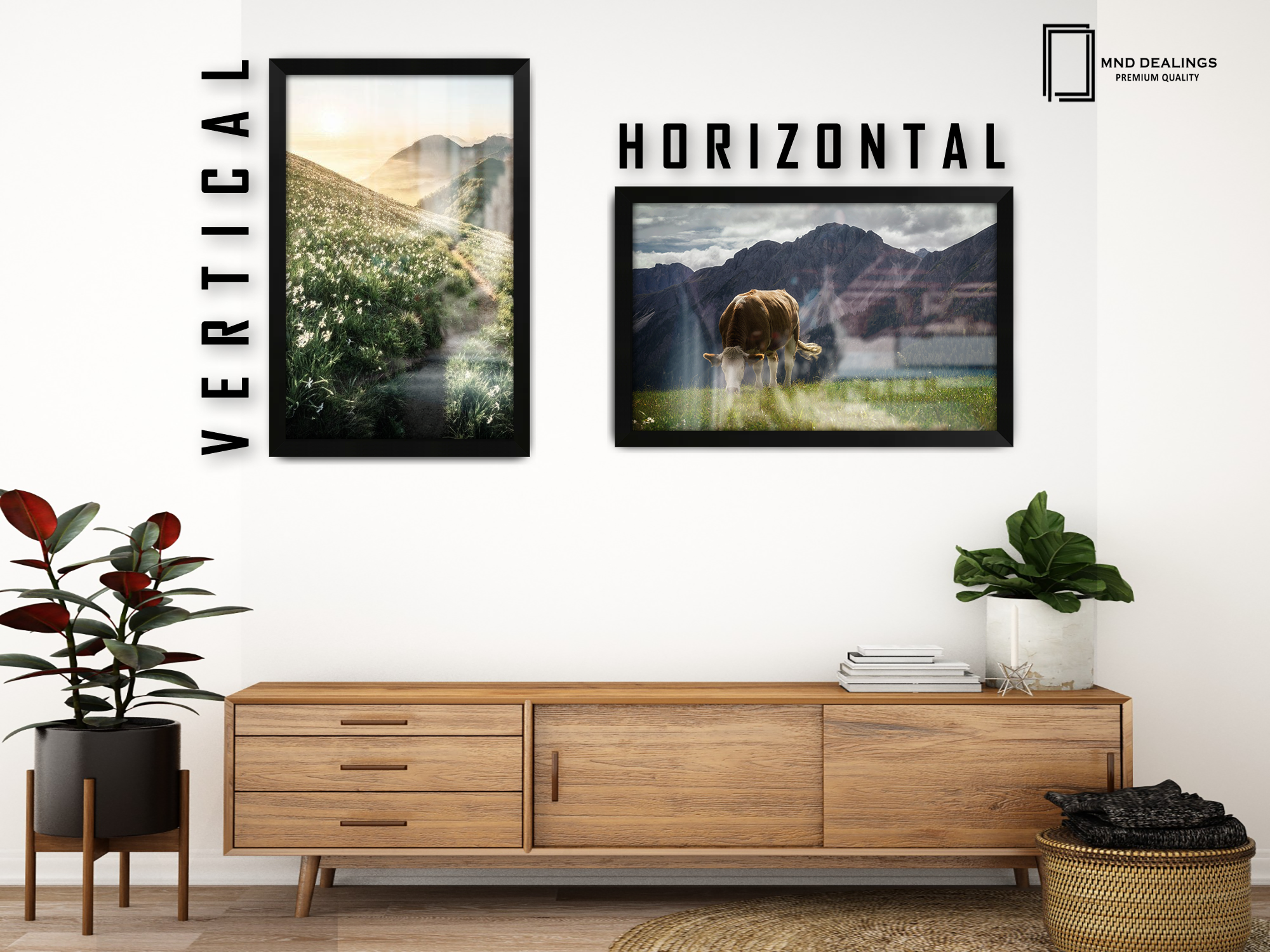 ( 35 x 50 CM ) / 20 x 14 Inch  |  Art Frames - MDF
 -  [ Matt Black ]