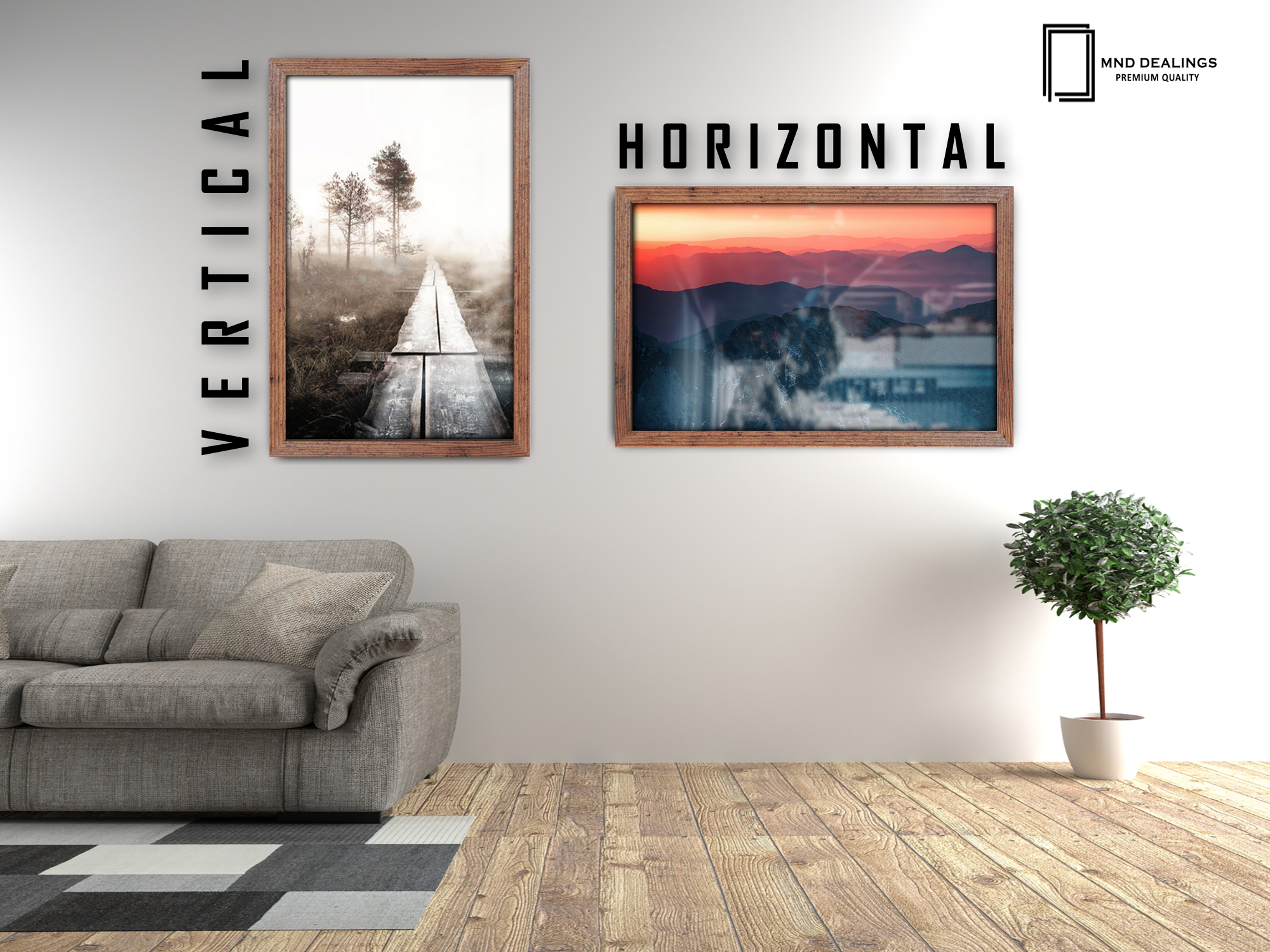 ( 35 x 50 CM ) / 20 x 14 Inch  |  Photo Frames - MDF
 -  [ Rustic ]