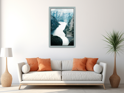 ( 35 x 50 CM ) / 20 x 14 Inch  |  Display Frame - MDF
 -  [ Silver ]