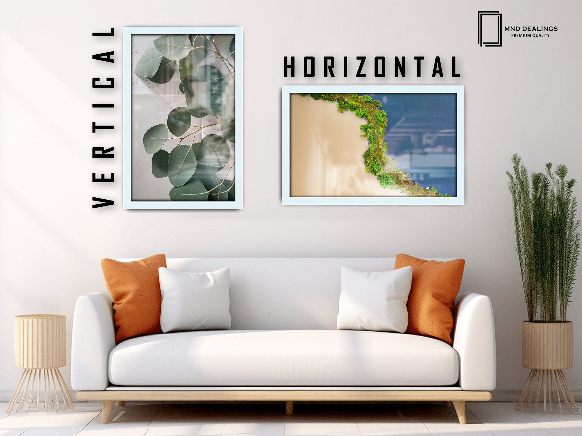 ( 35 x 50 CM ) / 20 x 14 Inch  |  Photo Frames - MDF
 -  [ White ]