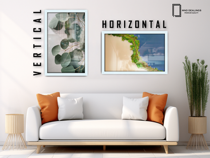 ( 35 x 50 CM ) / 20 x 14 Inch  |  Photo Frames - MDF
 -  [ White ]