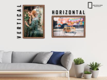 36 x 24 Inch / ( 91.44 x 60.96 CM )  |  Frames - MDF
 -  [ Dark Oak ]