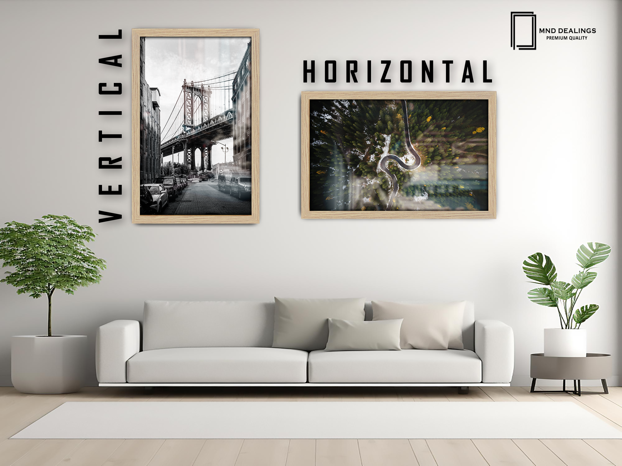 36 x 24 Inch / ( 91.44 x 60.96 CM )  |  Frames - MDF
 -  [ Oak ]