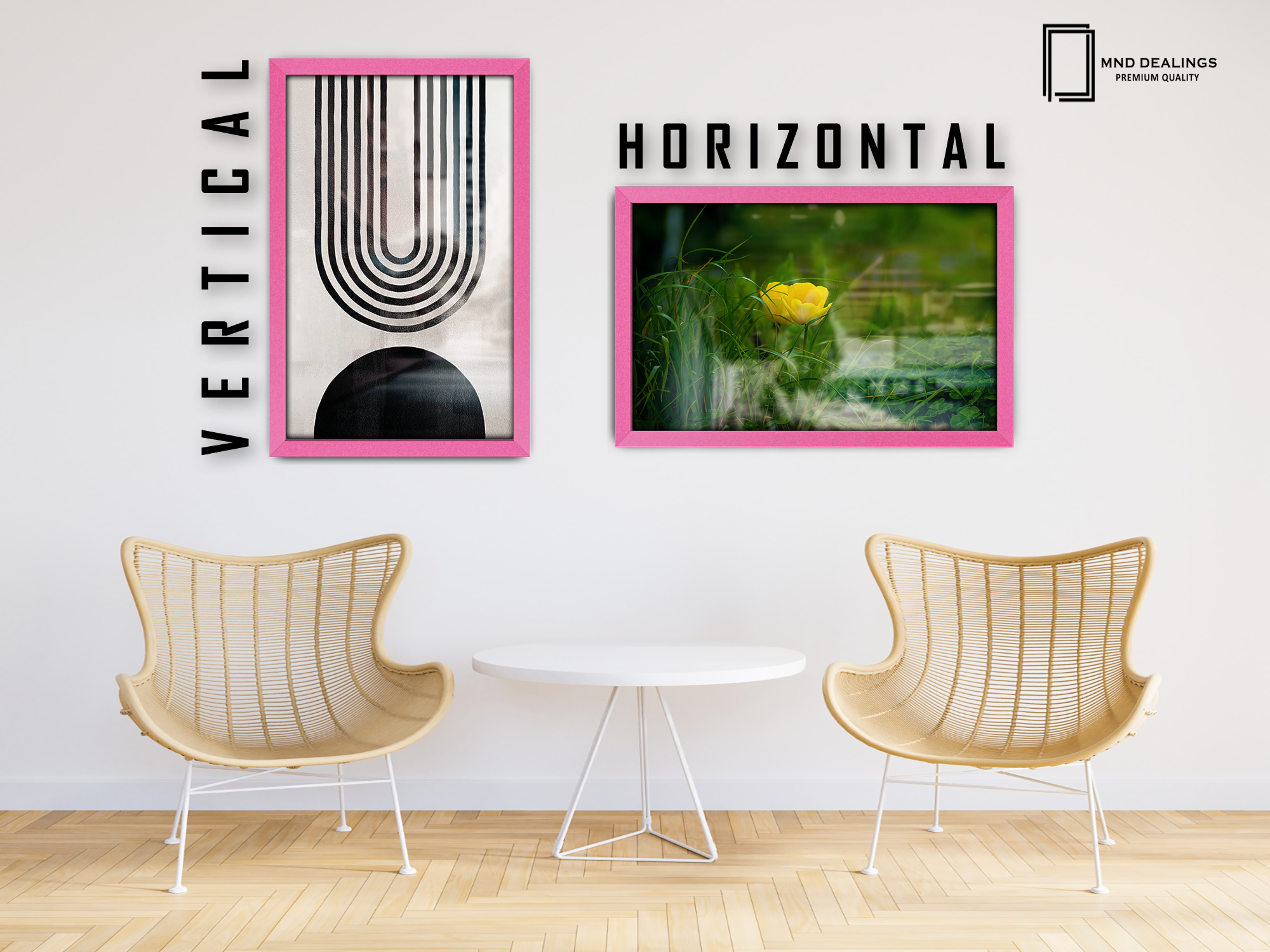 36 x 24 Inch / ( 91.44 x 60.96 CM )  |  Frames - MDF
 -  [ Pink ]