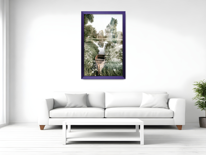 36 x 24 Inch / ( 91.44 x 60.96 CM )  |  Certificate Frames - MDF
 -  [ Purple ]