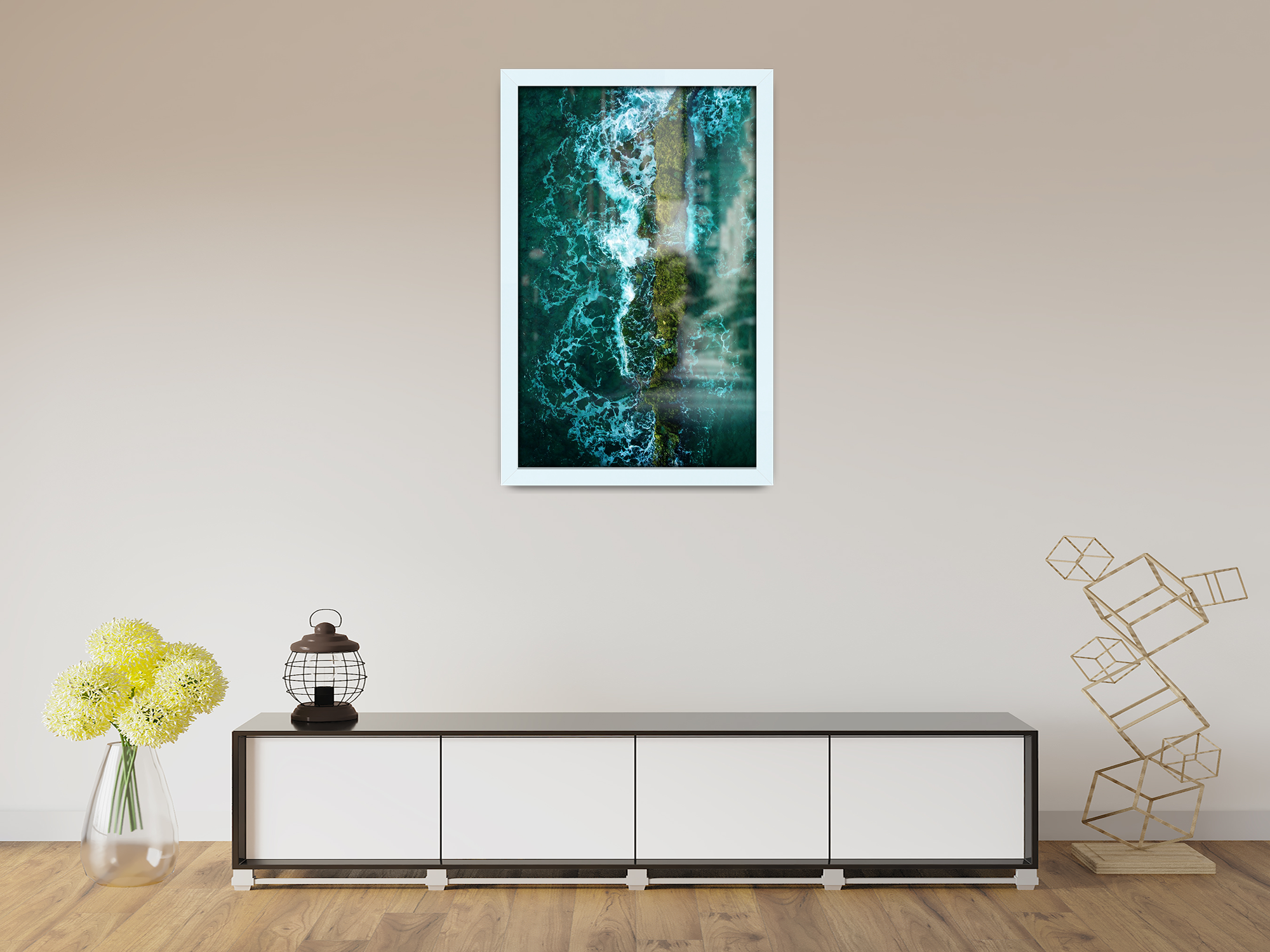 36 x 24 Inch / ( 91.44 x 60.96 CM )  |  Poster Frames - MDF
 -  [ White ]