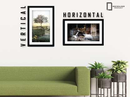 36 x 24 Inch / (91.44 x 60.96 cm ) with 76.20 x 50.80 cm White Mount Certificate Frames - MDF