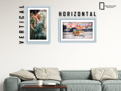 36 x 24 Inch / (91.44 x 60.96 cm ) with 76.20 x 50.80 cm White Mount Certificate Frames - MDF