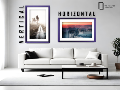 36 x 24 Inch / (91.44 x 60.96 cm ) with 76.20 x 50.80 cm White Mount Certificate Frames - MDF