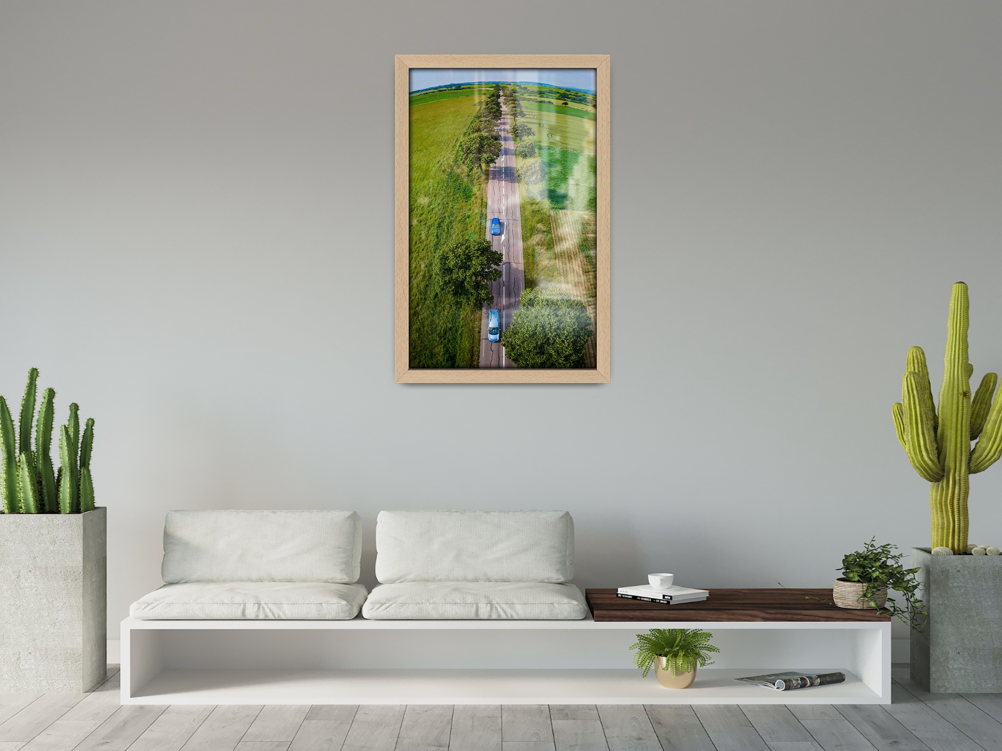 40 x 27 Inch / ( 101.60 x 68.58 CM )  |  Poster Frames - MDF
 -  [ Beech ]