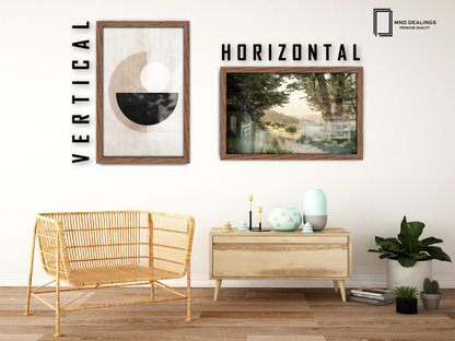 40 x 27 Inch / ( 101.60 x 68.58 CM )  |  Art Frames - MDF
 -  [ Dark Oak ]