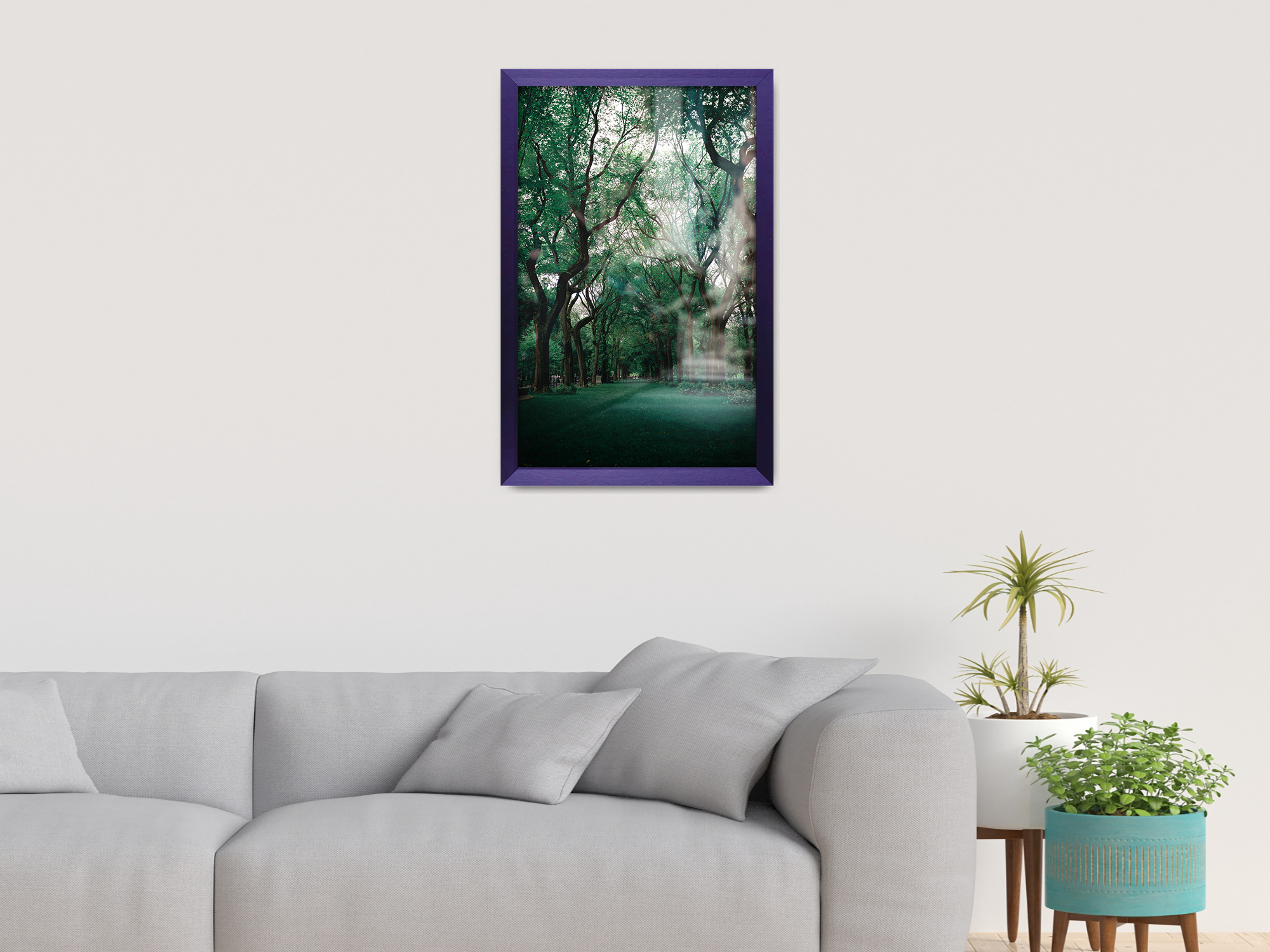 40 x 27 Inch / ( 101.60 x 68.58 CM )  |  Display Frame - MDF
 -  [ Purple ]